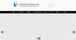 Desktop Screenshot of animallawsource.org