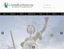 Tablet Screenshot of animallawsource.org